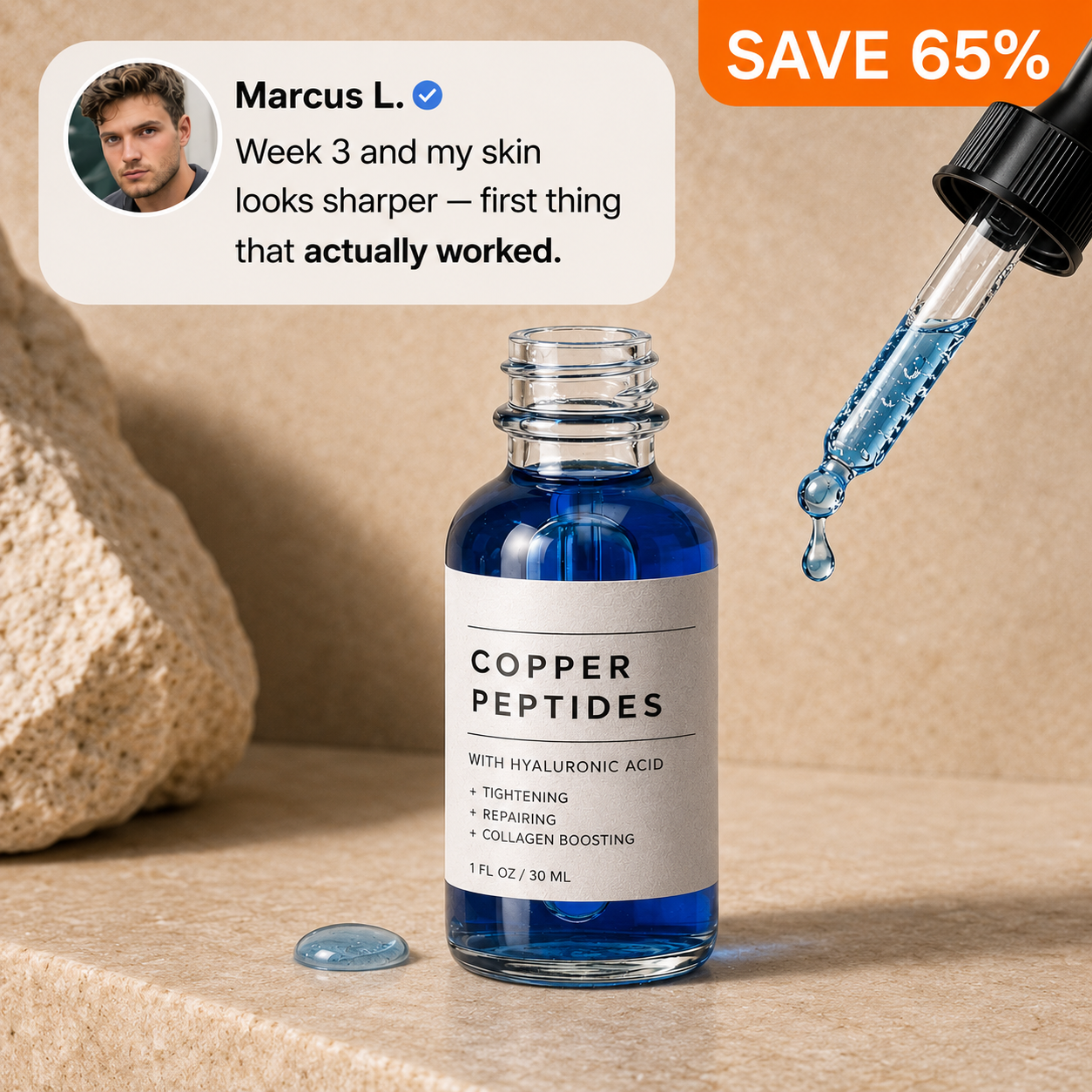GHK-Cu Peptides Serum — Auraflex